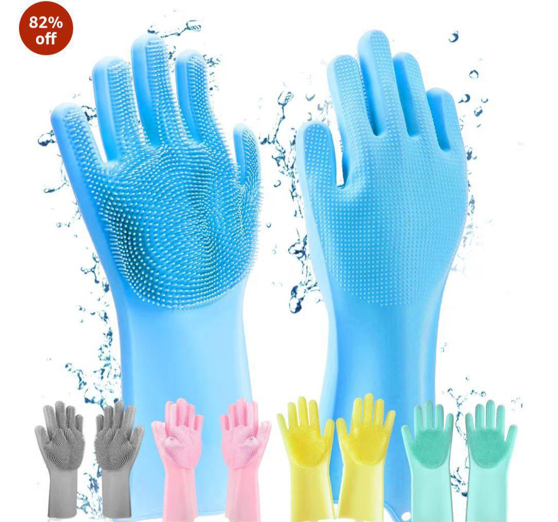 Magic Silicone Dishwashing Gloves